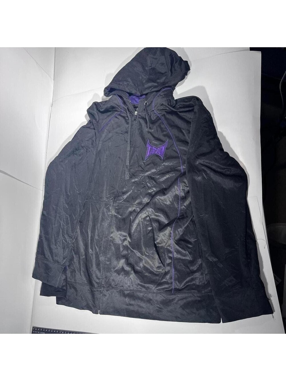 Tapout black & purple zipup hoodie Size XXL Men's 2XL